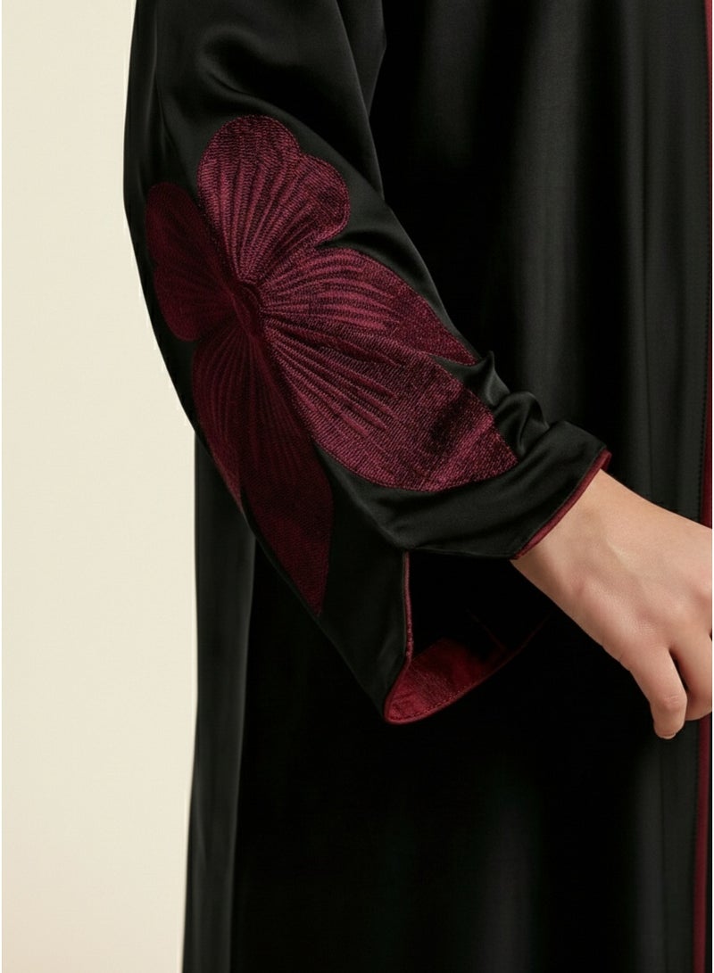 BHNS Abayas for school and abayas for the confusing age | Abaya for the confusing age and abaya for the confusing age | Colored abayas for the confusing age and abayas for the confusing age | Abaya for the confusing age and abayas for young ones | Small abayas for girls that suit every style | Abaya for short girls and abaya for short | Abaya for school and abayas for intermediate | Abaya for secondary and abaya for university | Fancy elegant soft luxurious abayas | Abaya of the trend Gulf bisht black | Abayas for teenage girls and for teenagers suitable for middle school - Image 4